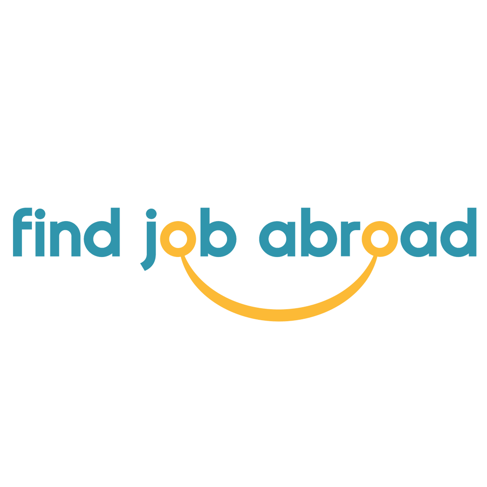 Find Job Abroad logo small in colour PNG