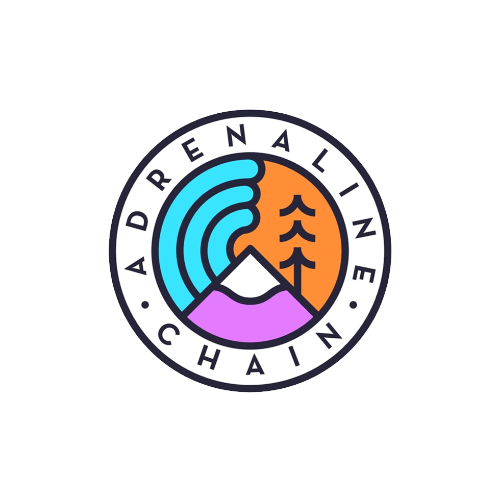 Adrenaline Chain - circle logo medium in colour